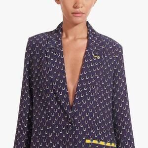 STAUD OVERSIZED MADDEN BLAZER in Blue